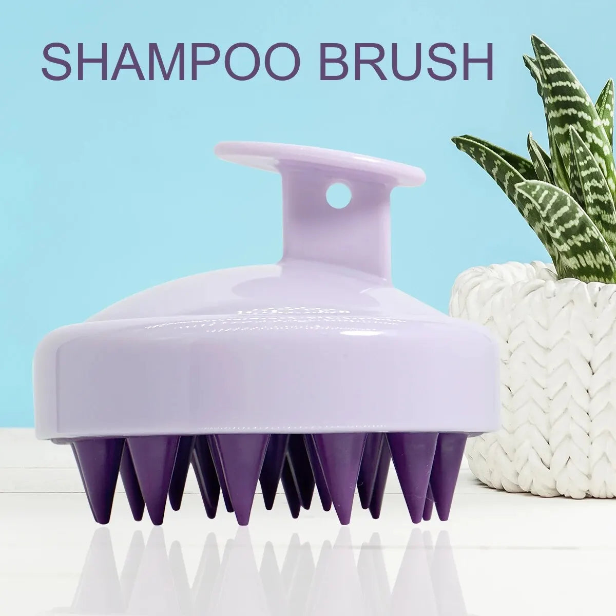 Silicone Shampoo Scalp Hair Massager Head
