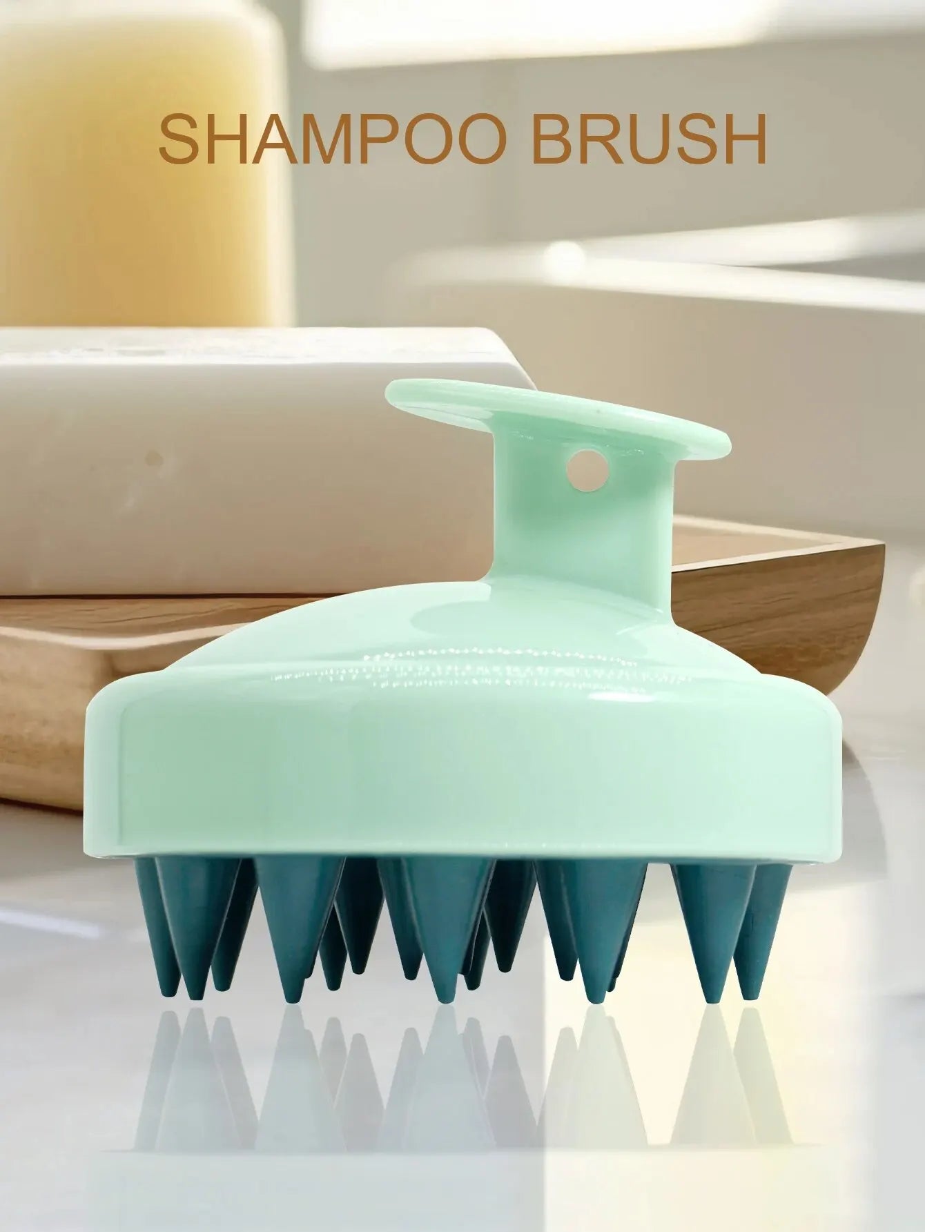 Silicone Shampoo Scalp Hair Massager Head