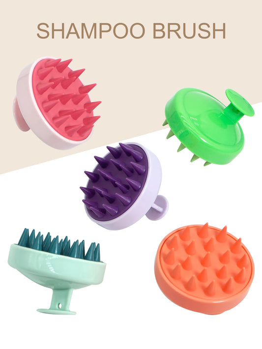 Silicone Shampoo Scalp Hair Massager Head