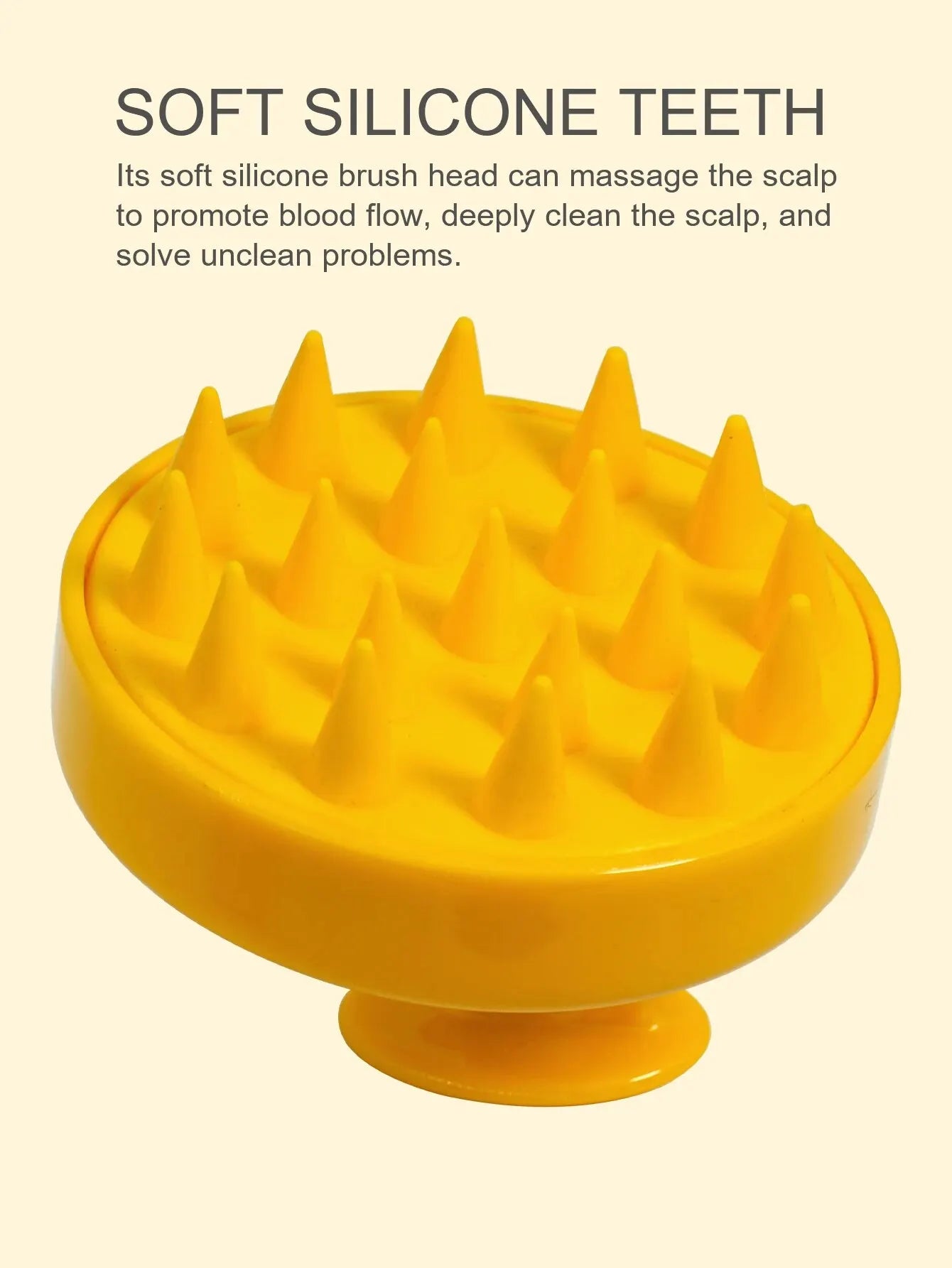 Silicone Shampoo Scalp Hair Massager Head