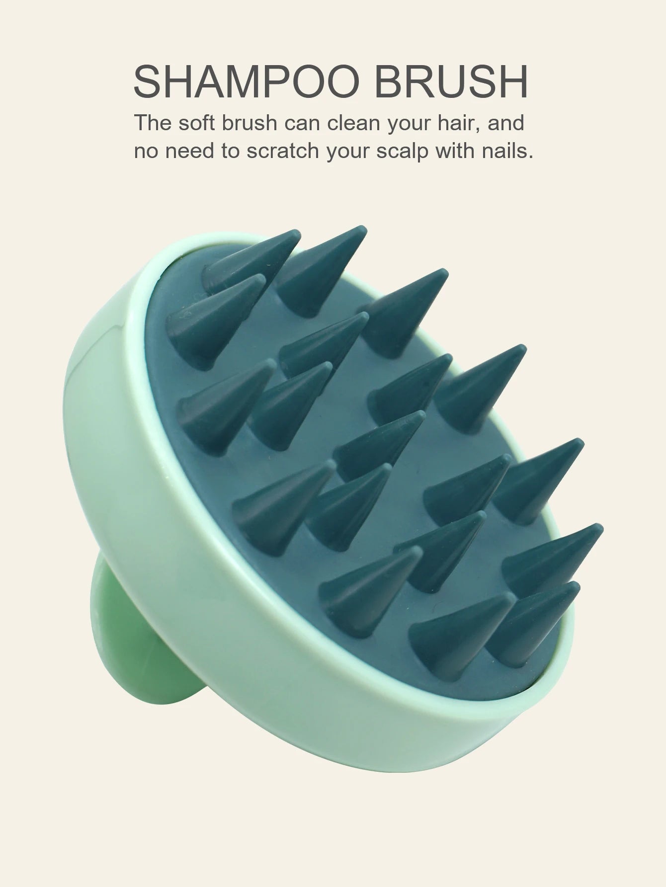 Silicone Shampoo Scalp Hair Massager Head